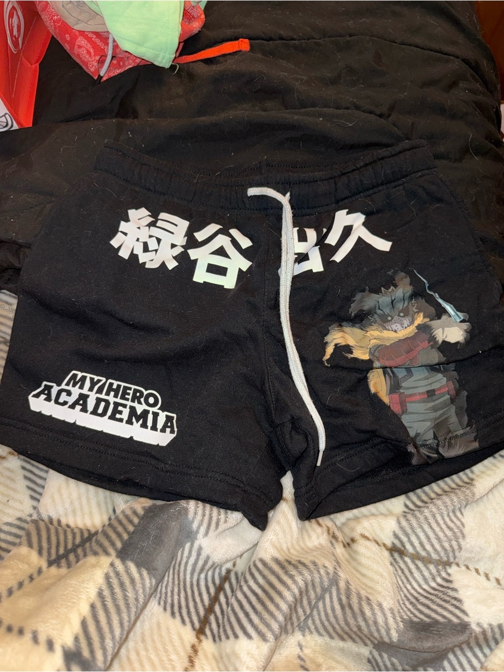 My Hero Academia Deku Graphic Black Lounge Shorts